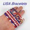 Holiday Beaded Heishi Bracelet Set - Patriotic USA Flag, St. Patrick’s Day, Mardi Gras, & Rainbow Pride Jewelry - Seasonal Gift Bundle
